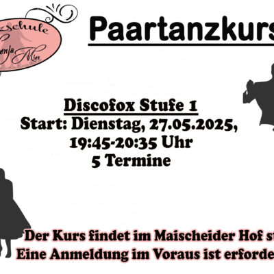 Neuer Discofox Kurs vor der Sommerpause!